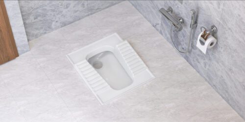 Squat pan toilet-hed توالت آسیایی
